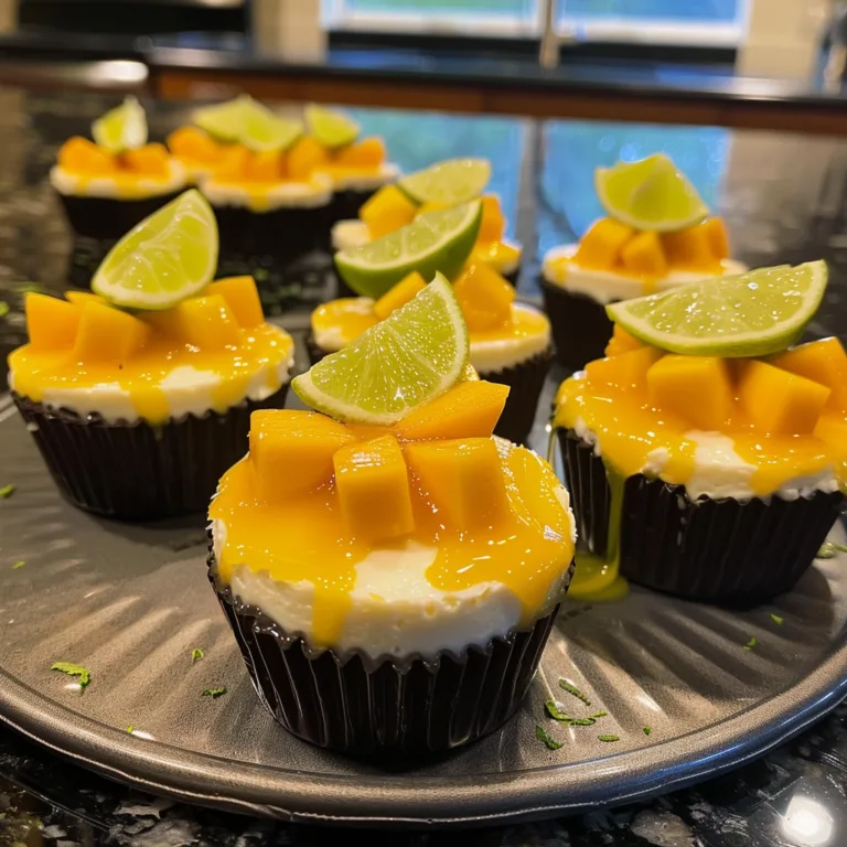No Bake Mango Lime Cheesecake Cups
