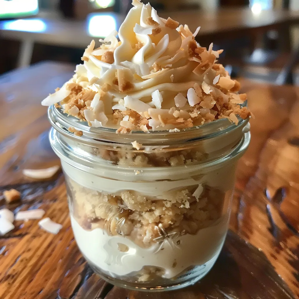 No Bake Coconut Cream Pie in a Jar