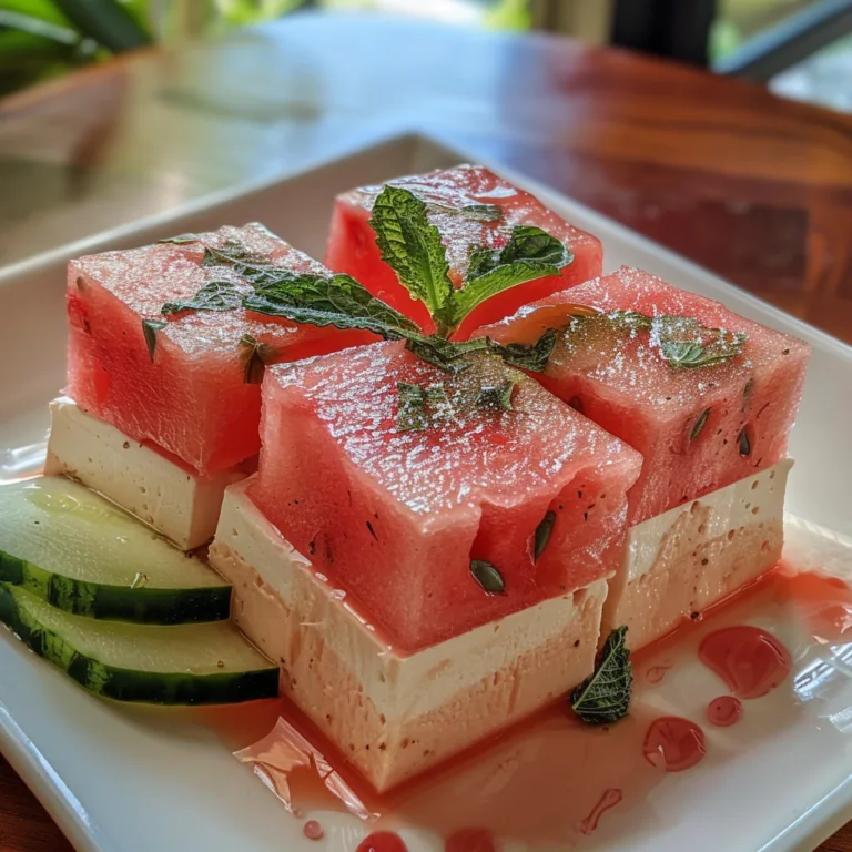 No Bake Watermelon Dessert Recipe Delight