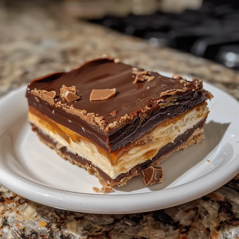 No Bake Twix Cheesecake Bars