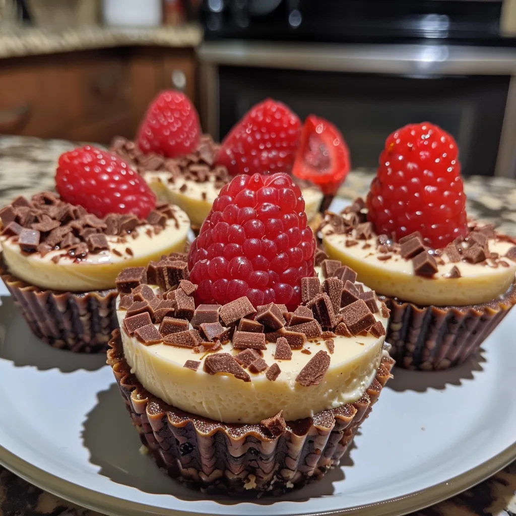 3 Ingredient No Bake Protein Cheesecake Cups