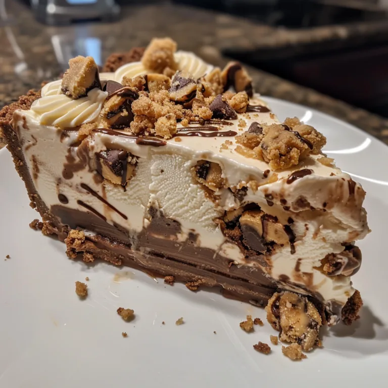Easy No Churn Cookie Dough Ice Cream Pie