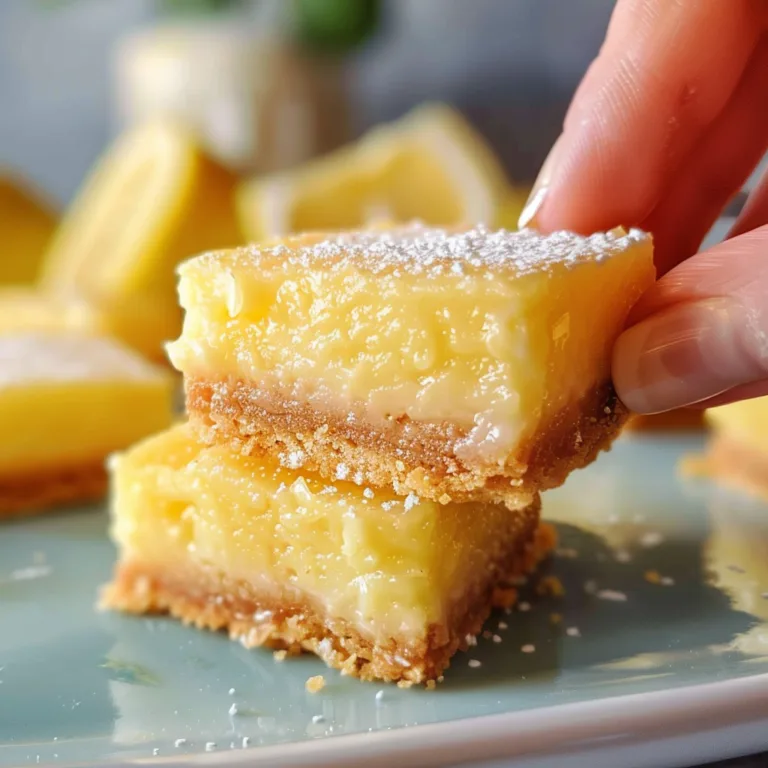 Creamy Lemon Squares: A Zesty Delight
