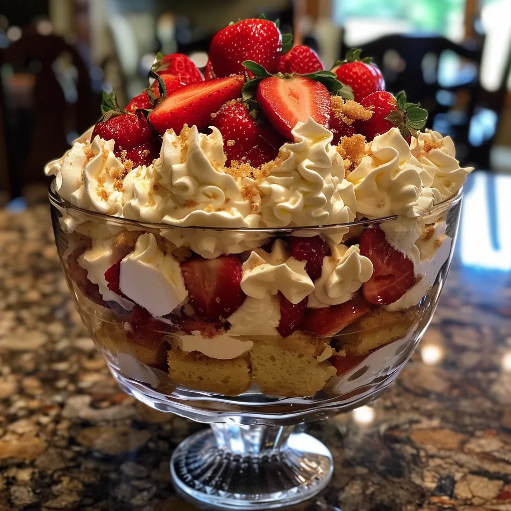 Strawberry Shortcake Trifle Perfection