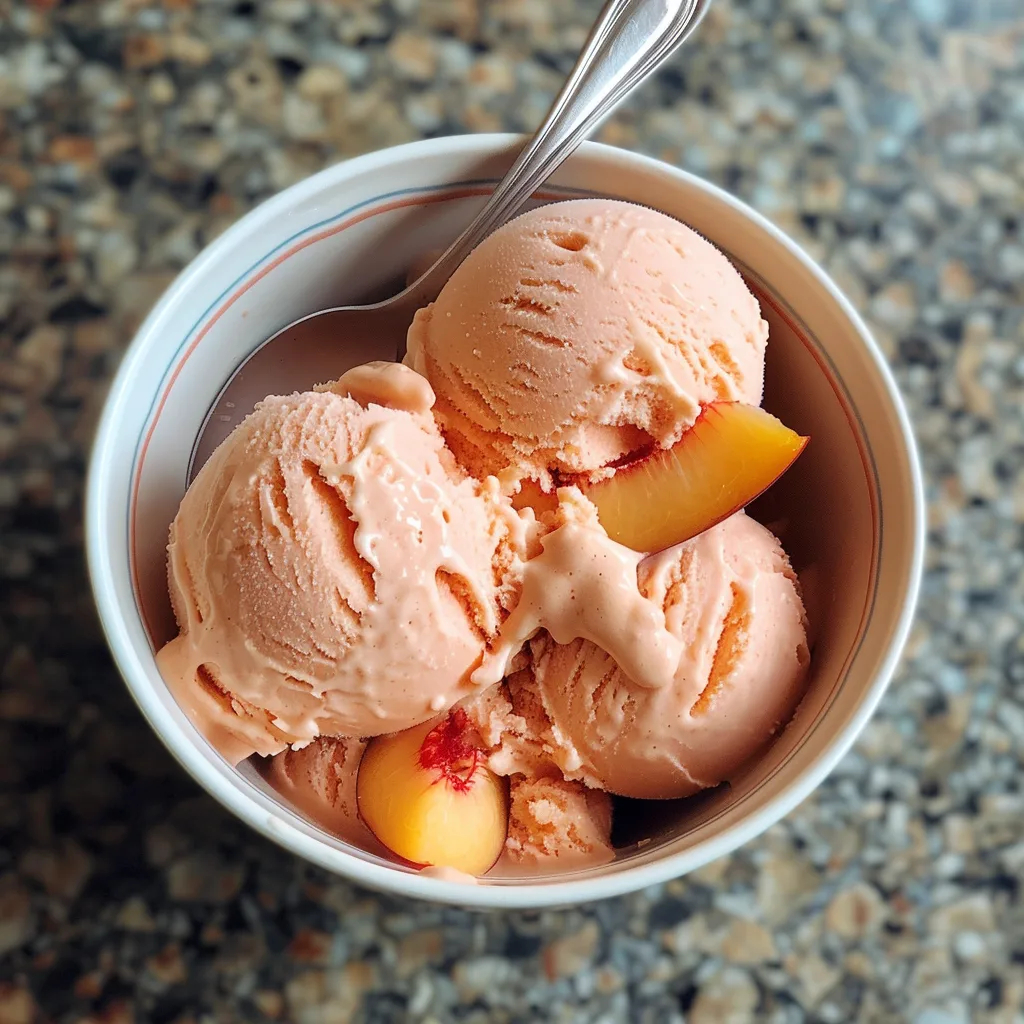 Peach Ice Cream: A Summer Dream