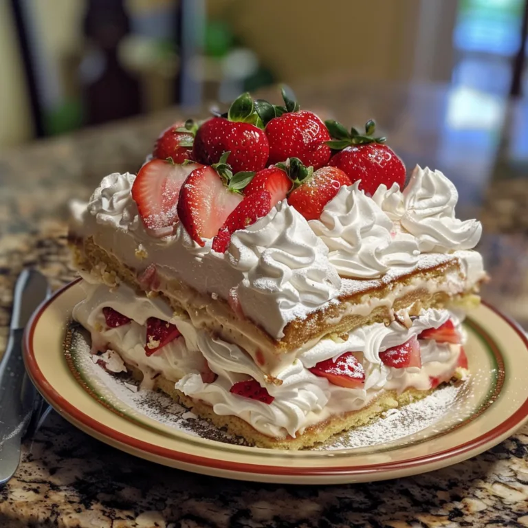 Strawberry Icebox Cake Recipe
