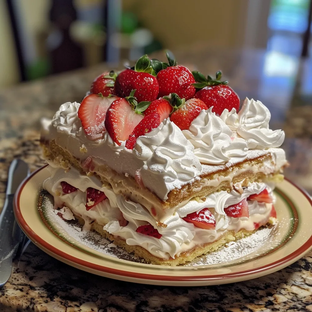 Strawberry Icebox Cake Recipe