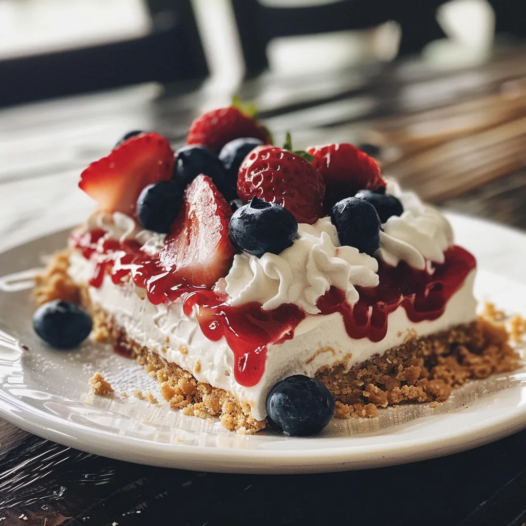4th of July Dessert: Red, White, and Blue Delight