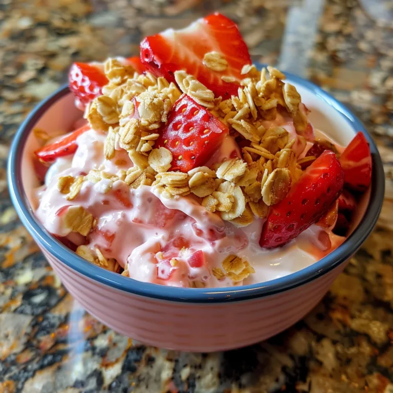 Viral Strawberry Yogurt Clusters (Easy No Bake Treat)