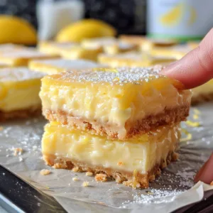 Creamy Lemon Squares: A Zesty Delight