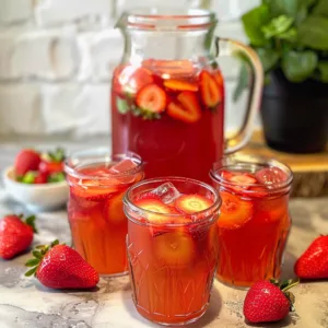 Fresh Strawberry Party Punch Recipe