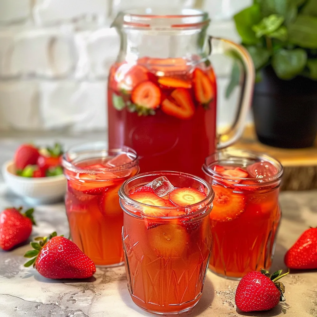 Fresh Strawberry Party Punch Recipe