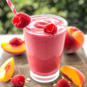 Fresh Raspberry Peach Smoothie Recipe