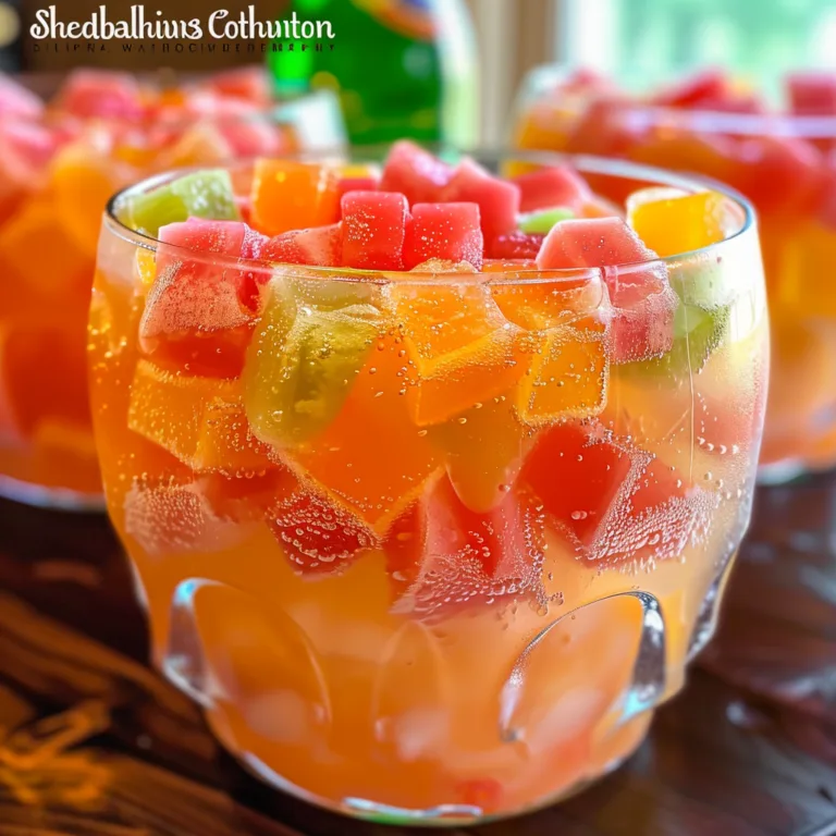Easy Rainbow Sherbet Party Punch