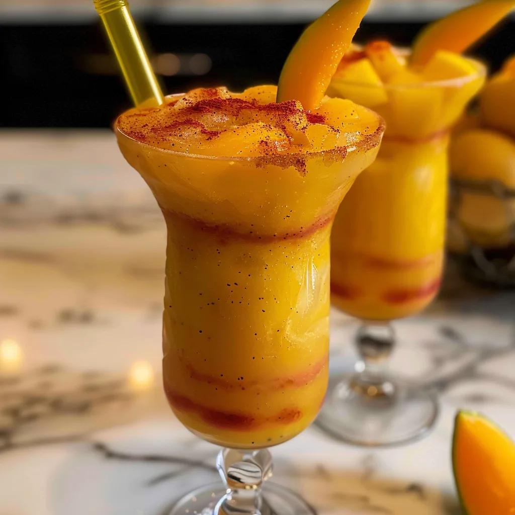 Frozen Mangonada Drink With Chamoy: A Sweet & Spicy Treat
