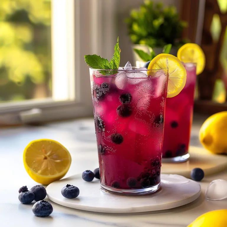 Easy Blueberry Lemonade Summer Drink