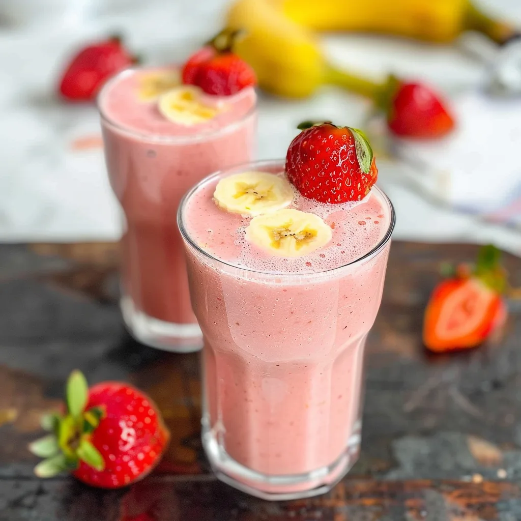 Classic Strawberry Banana Smoothie Recipe