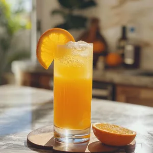 Easy Sunrise Mocktail With Orange Juice