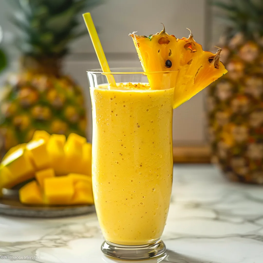 Easy Tropical Fruit Smoothie Recipe