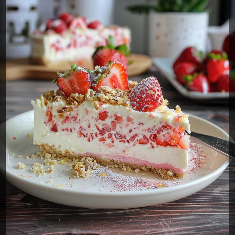 Strawberry Crunch Cheesecake Dessert Perfection