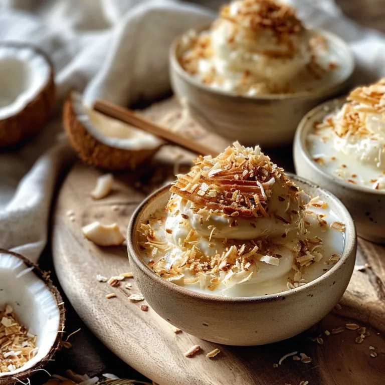Creamy Coconut Dessert Easy Recipe