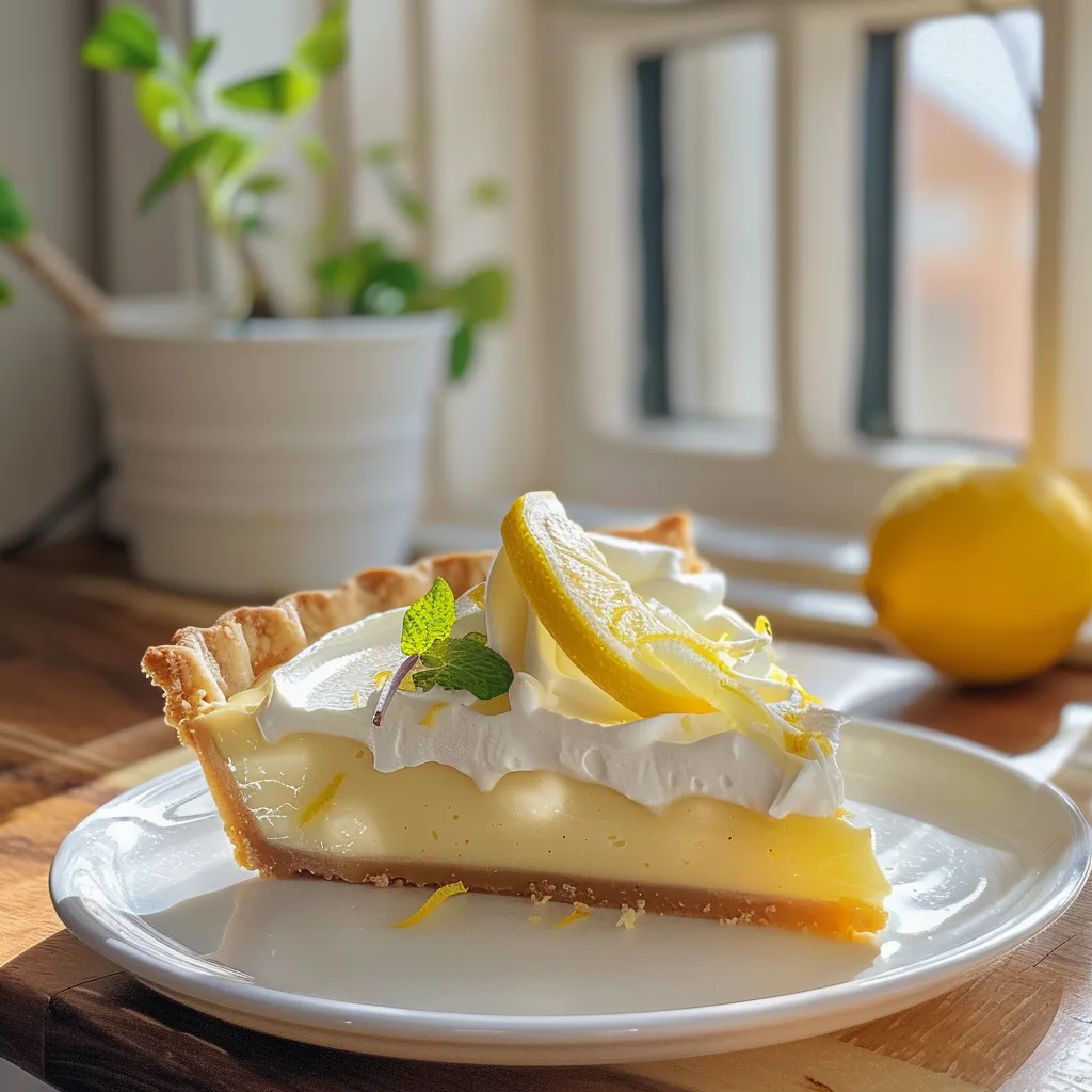 Easy No Bake Lemon Pie Recipe