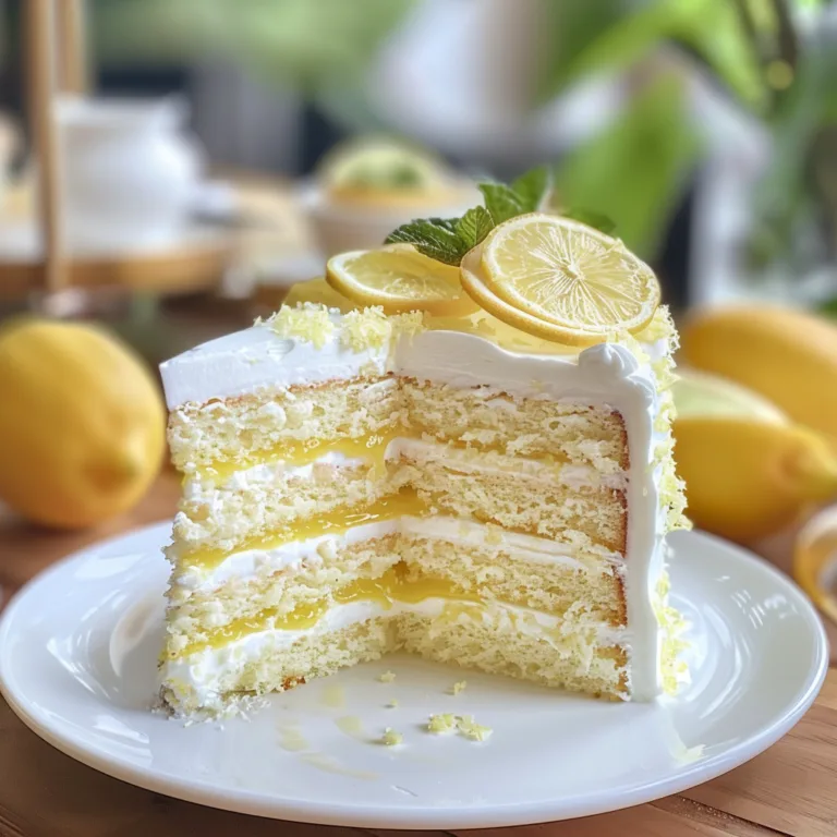Beautiful Lemon Cake Decoration Ideas