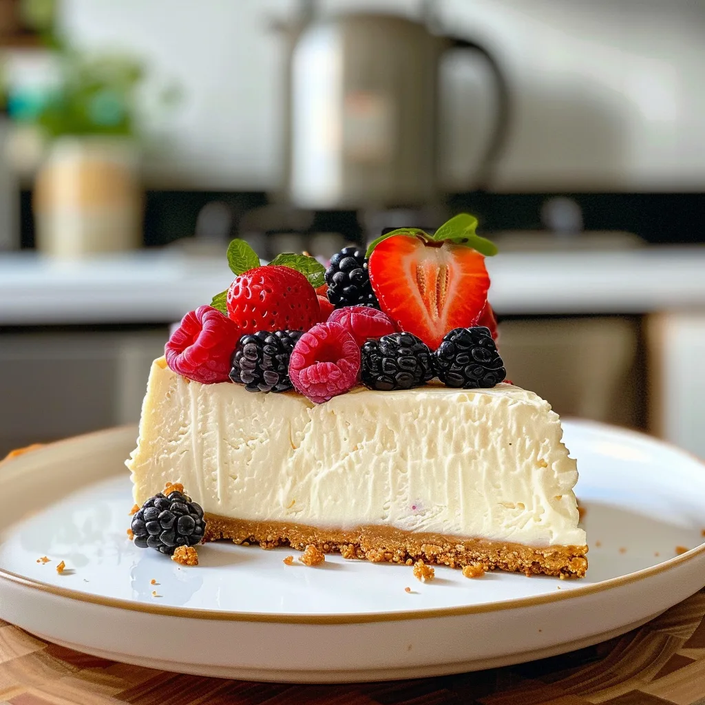 Easy 5 Ingredient No Bake Cheesecake