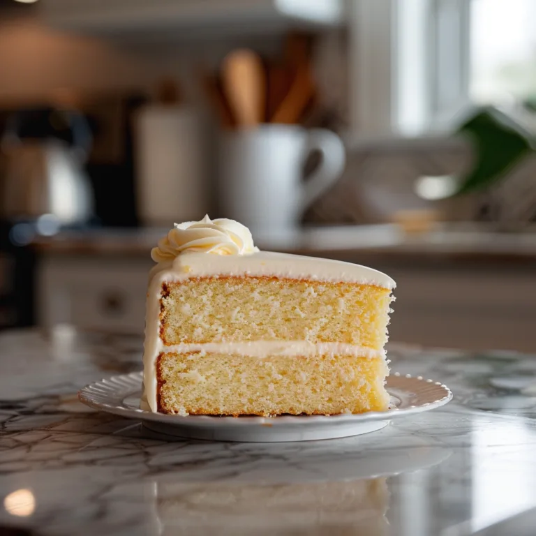 Soft Vanilla Cake Homemade Recipe