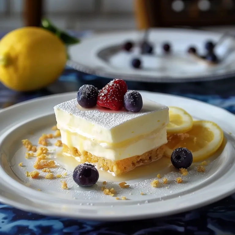 Refreshing No Bake Lemon Dessert Perfection