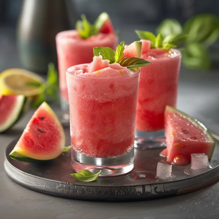 Frozen Watermelon Lemonade Slush