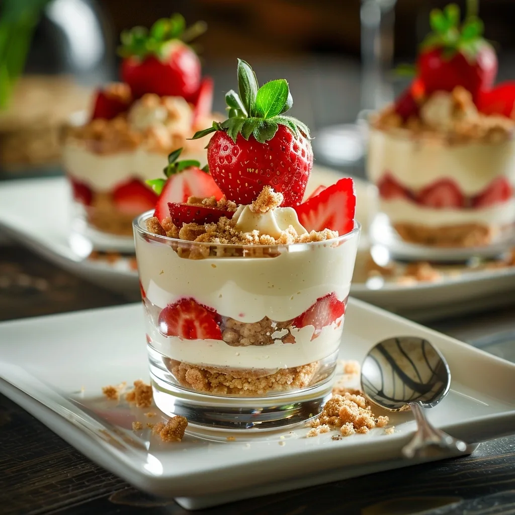 Strawberry Cheesecake Trifle Cups Recipe
