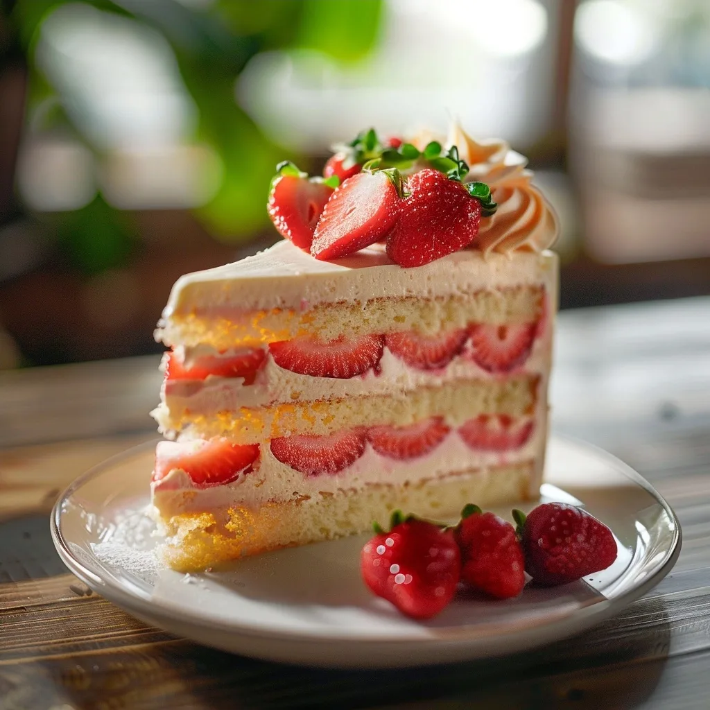 Strawberry Cake with Cream Cheese Frosting