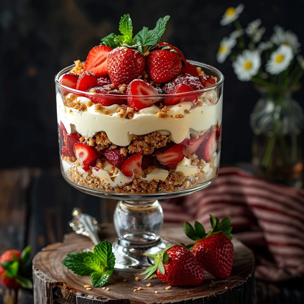 Strawberry Cheesecake Party Trifle