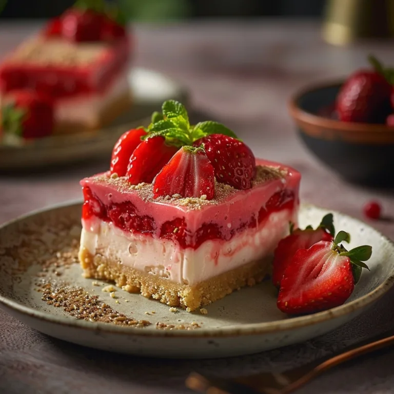 Strawberry Cheesecake Bars: Easy & Delicious