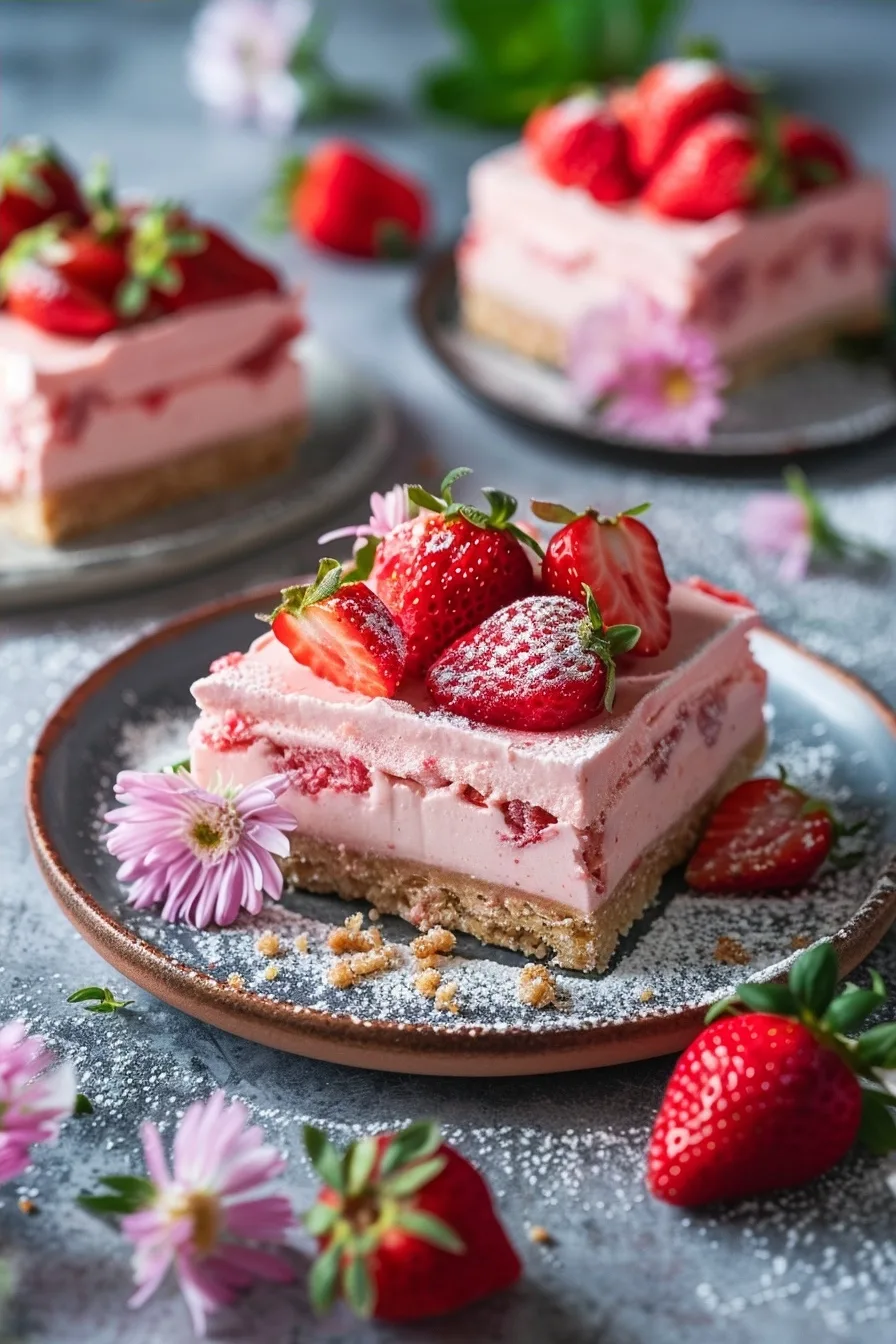 Strawberry Cheesecake Bars: Easy & Delicious 4 image 1779141173834