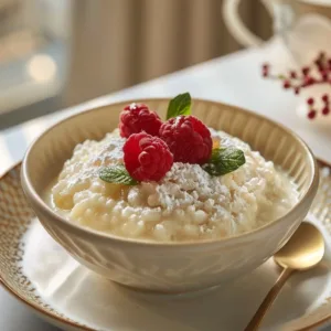 Creamy Rice Pudding With Cooked Rice