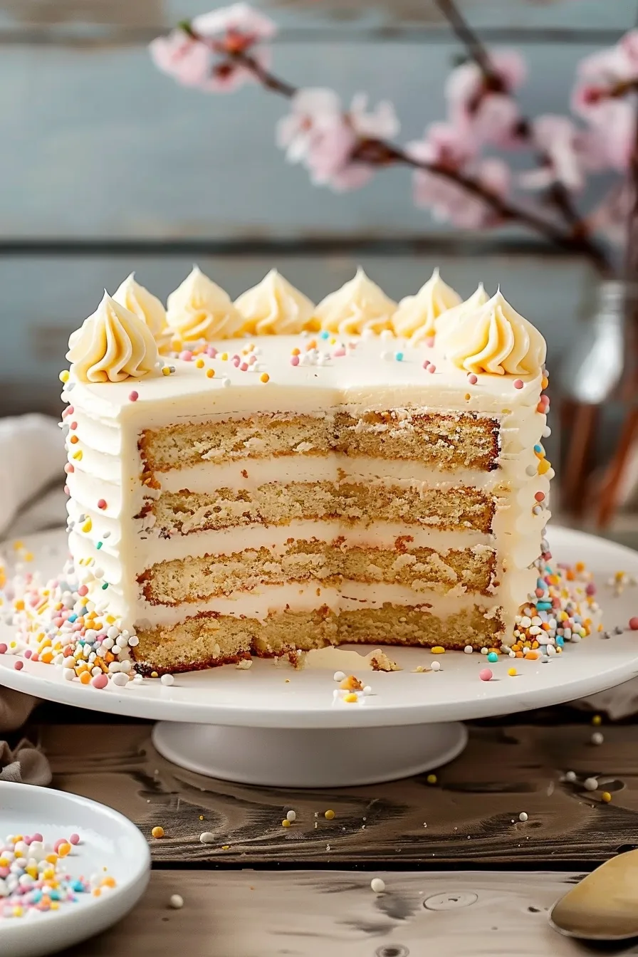 Soft Homemade Vanilla Layer Cake 4 image 1779171986260