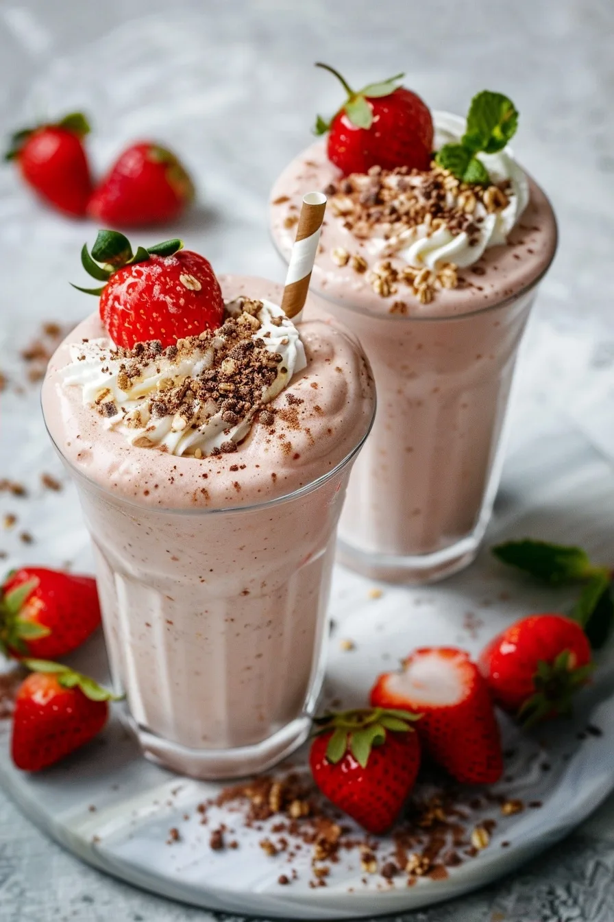 High Protein Strawberry Banana Smoothie 4 image 1779172174026