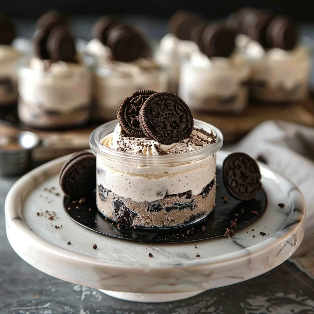 Frozen Cookies and Cream Ice Cream Cake