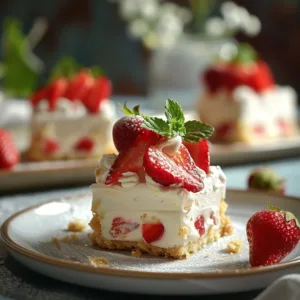 Best Strawberry Shortcake Bars Recipe
