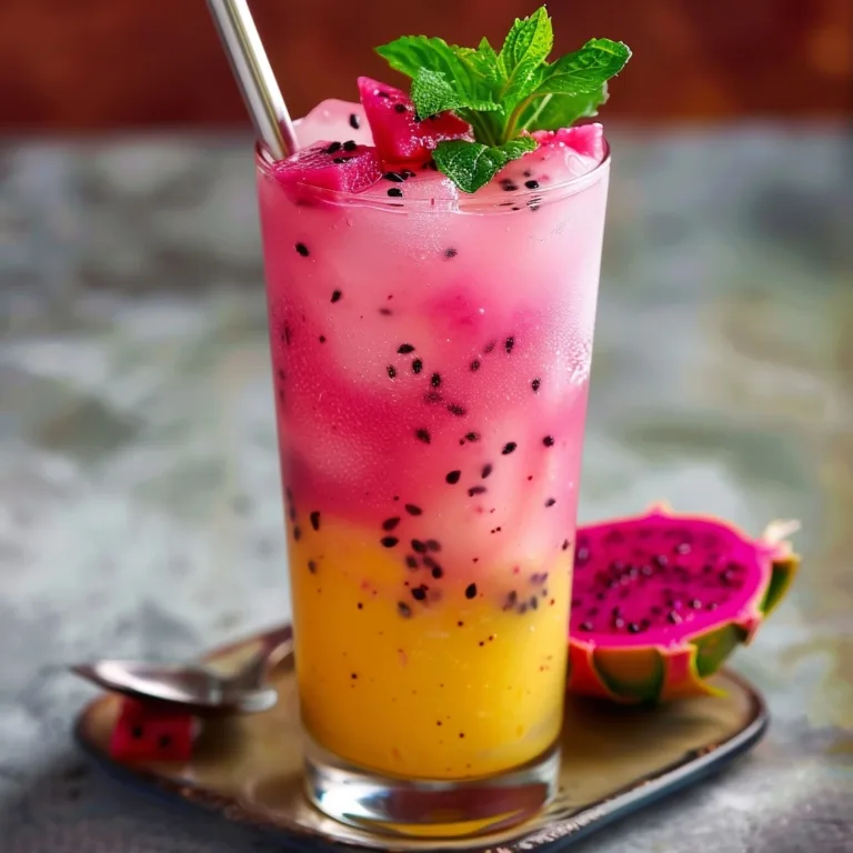 Mango Dragonfruit Lemonade Refresher