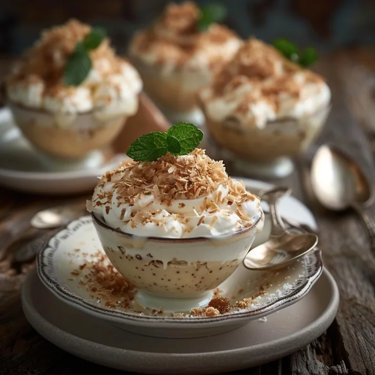 Easy Creamy Coconut Dessert Cups