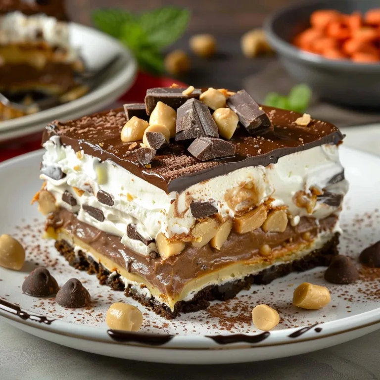 Chocolate Peanut Butter Lasagna Recipe