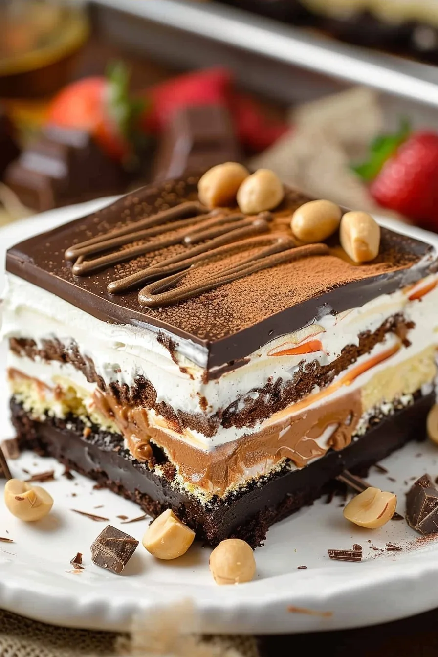 Chocolate Peanut Butter Lasagna Recipe 4 image 1779224522170