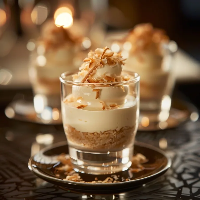 Easy Creamy Coconut Dessert Cups