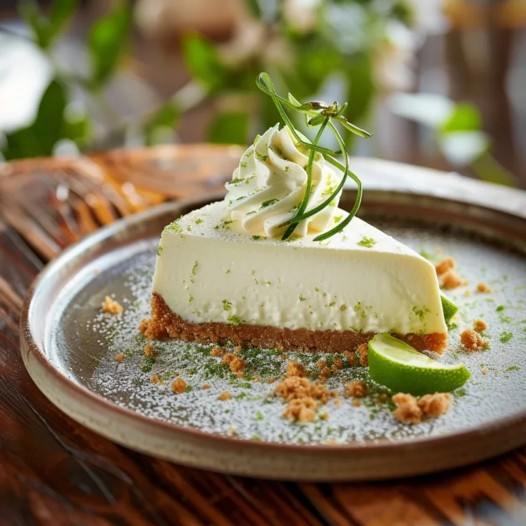 Key Lime Cheesecake No Bake Perfection