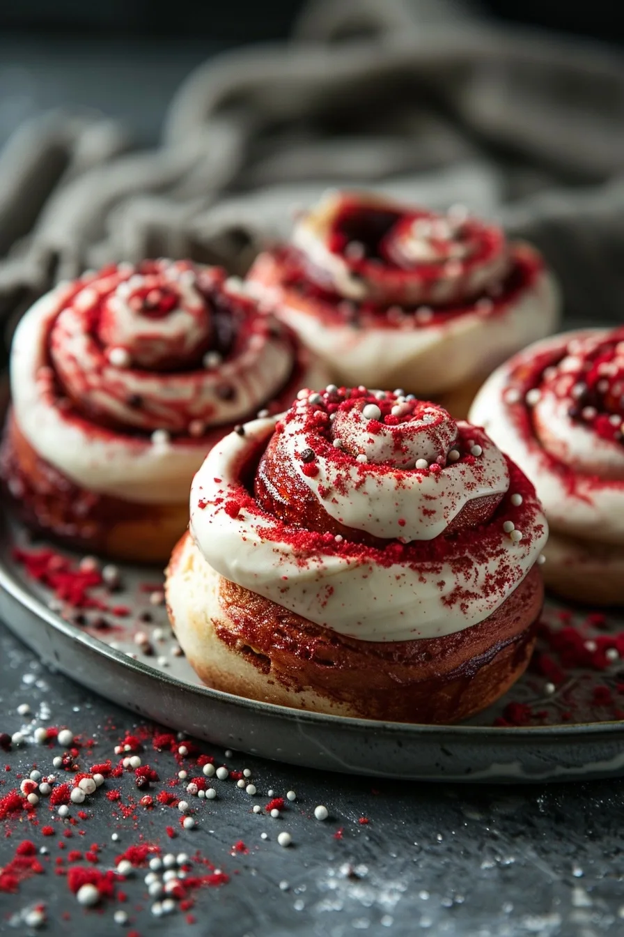 Red Velvet Cinnamon Rolls Cream Cheese 4 image 1780431848330