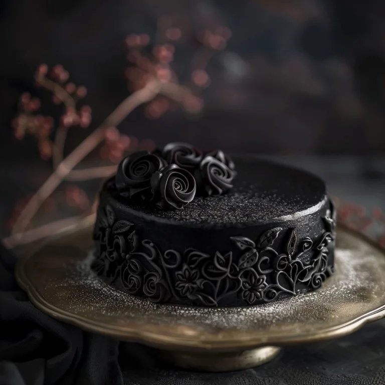 Black Velvet Halloween Cake Dark Cocoa