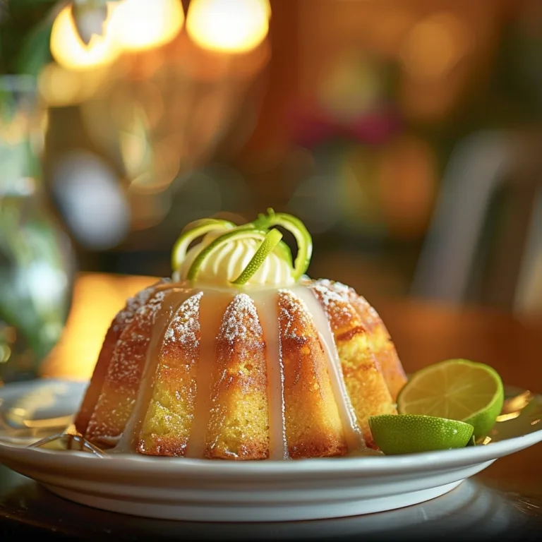 Key Lime Pound Cake Citrus Glaze